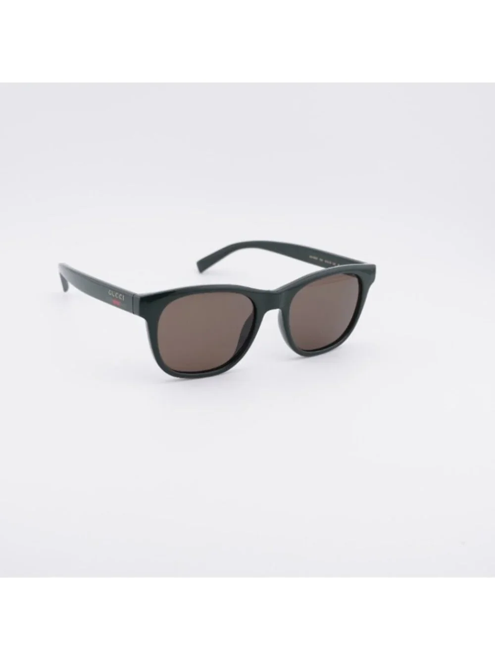 Gucci GG1985S 004 Sunglasses Green Square Frame, Brown Lenses